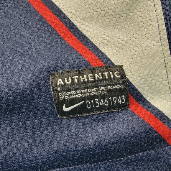 Nike Adults Small Dark Blue Soccer Jersey Shirt USA Away Short Sleeve Athletic - Picture 3 of 9